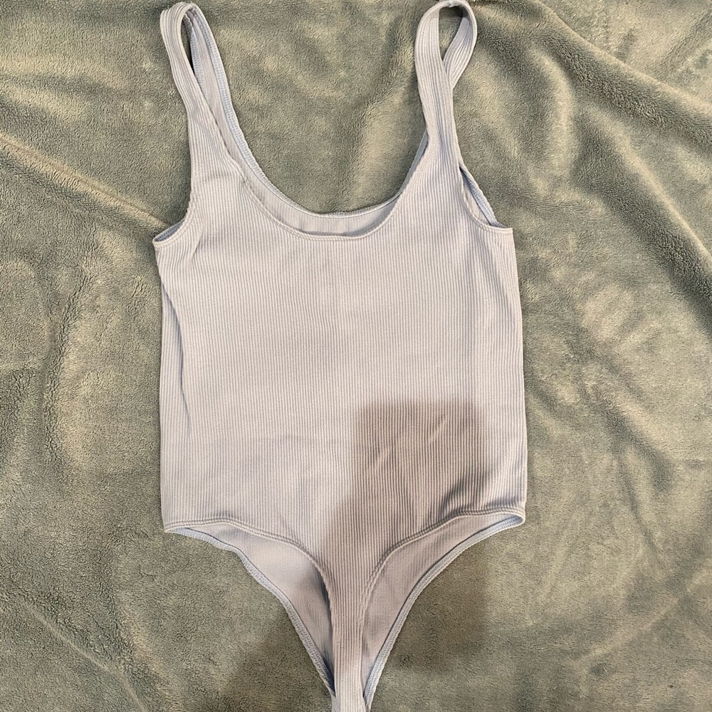 Light blue body suit